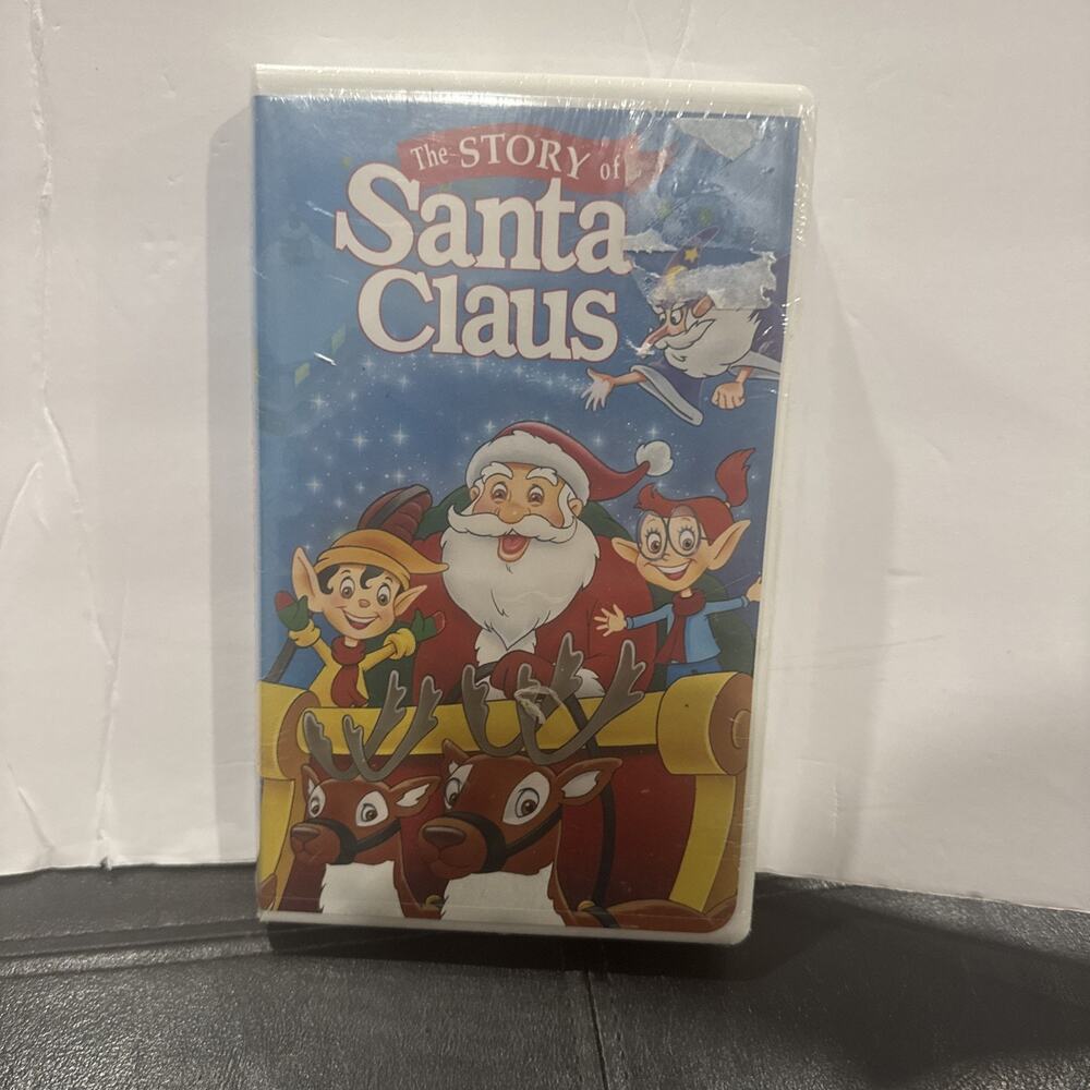 The Story of Santa Claus VHS Animated Family Christmas Holiday Movie